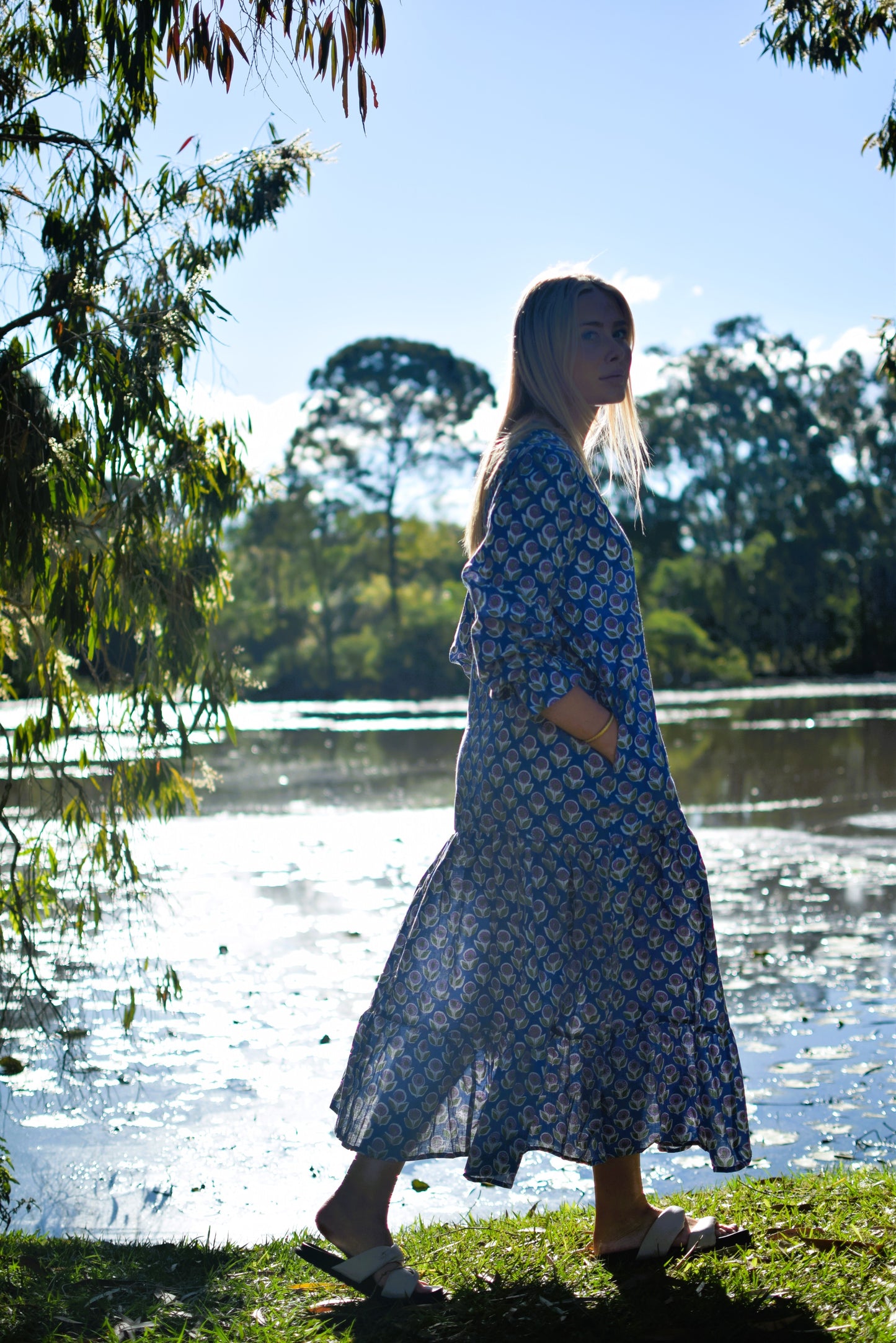 Harmony Maxi Dress - Blue