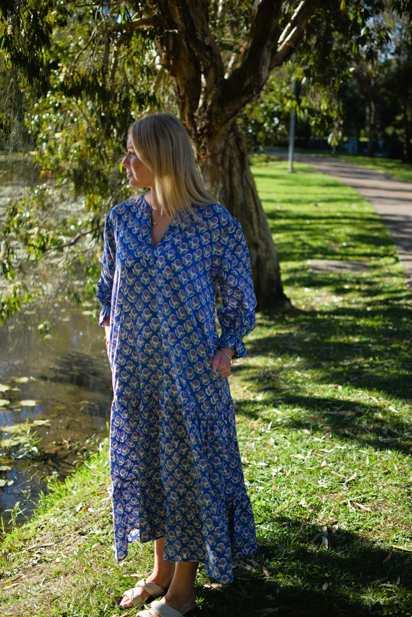 Harmony Maxi Dress - Blue