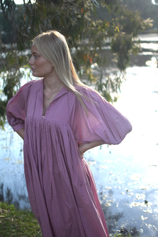 Lani Midi Dress - Vintage Mauve