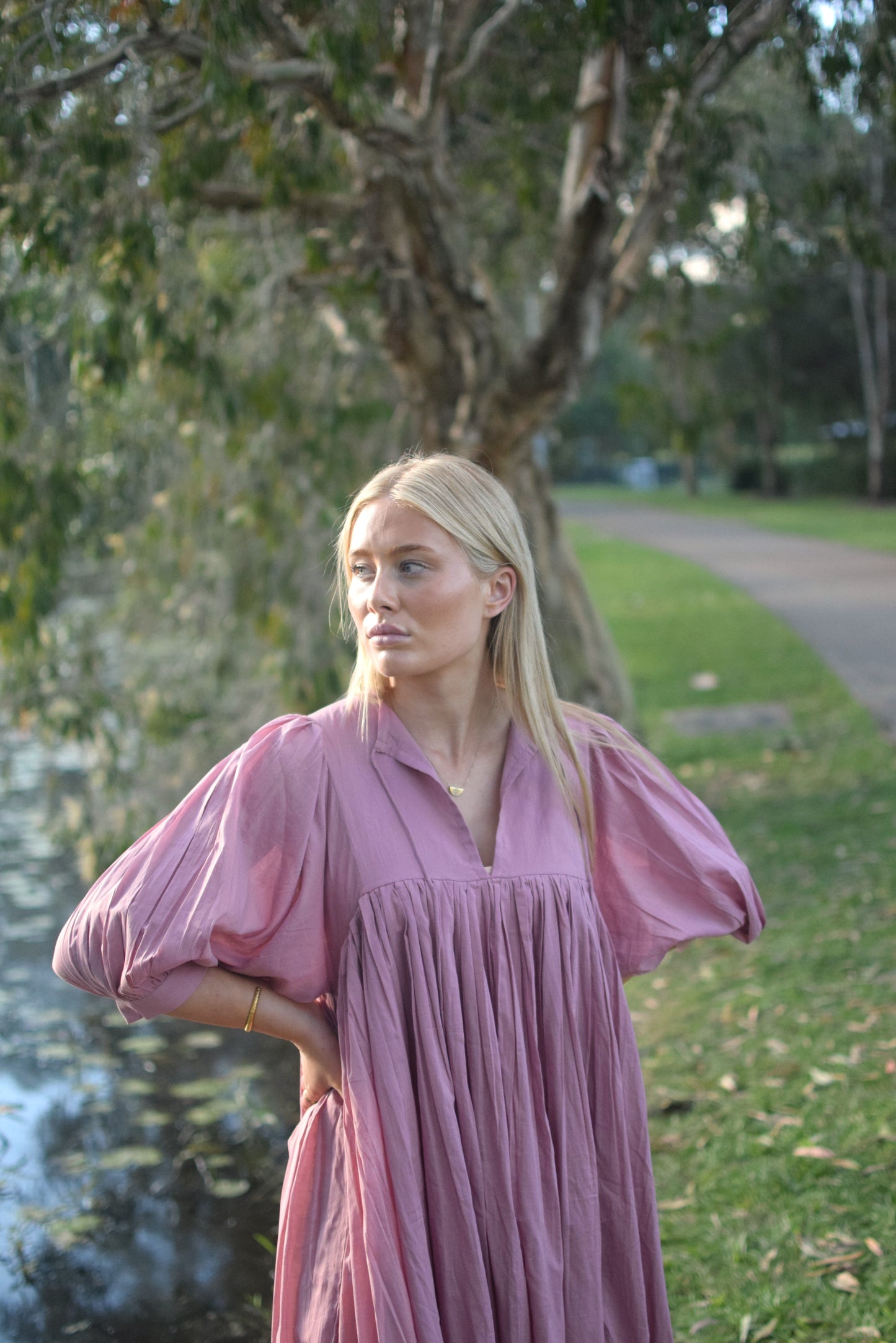 Lani Midi Dress - Vintage Mauve