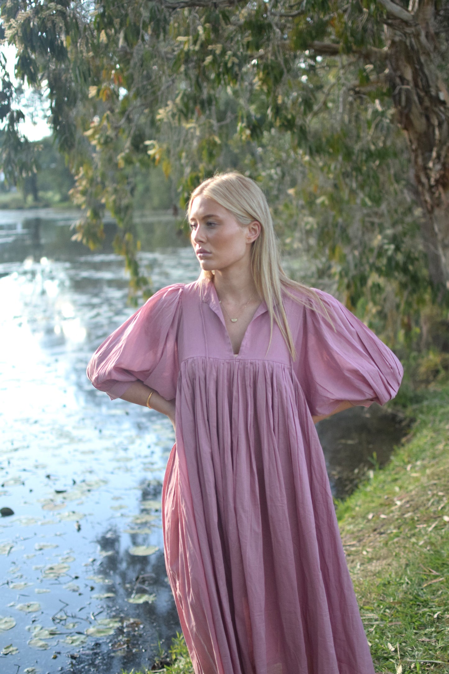 Lani Midi Dress - Vintage Mauve