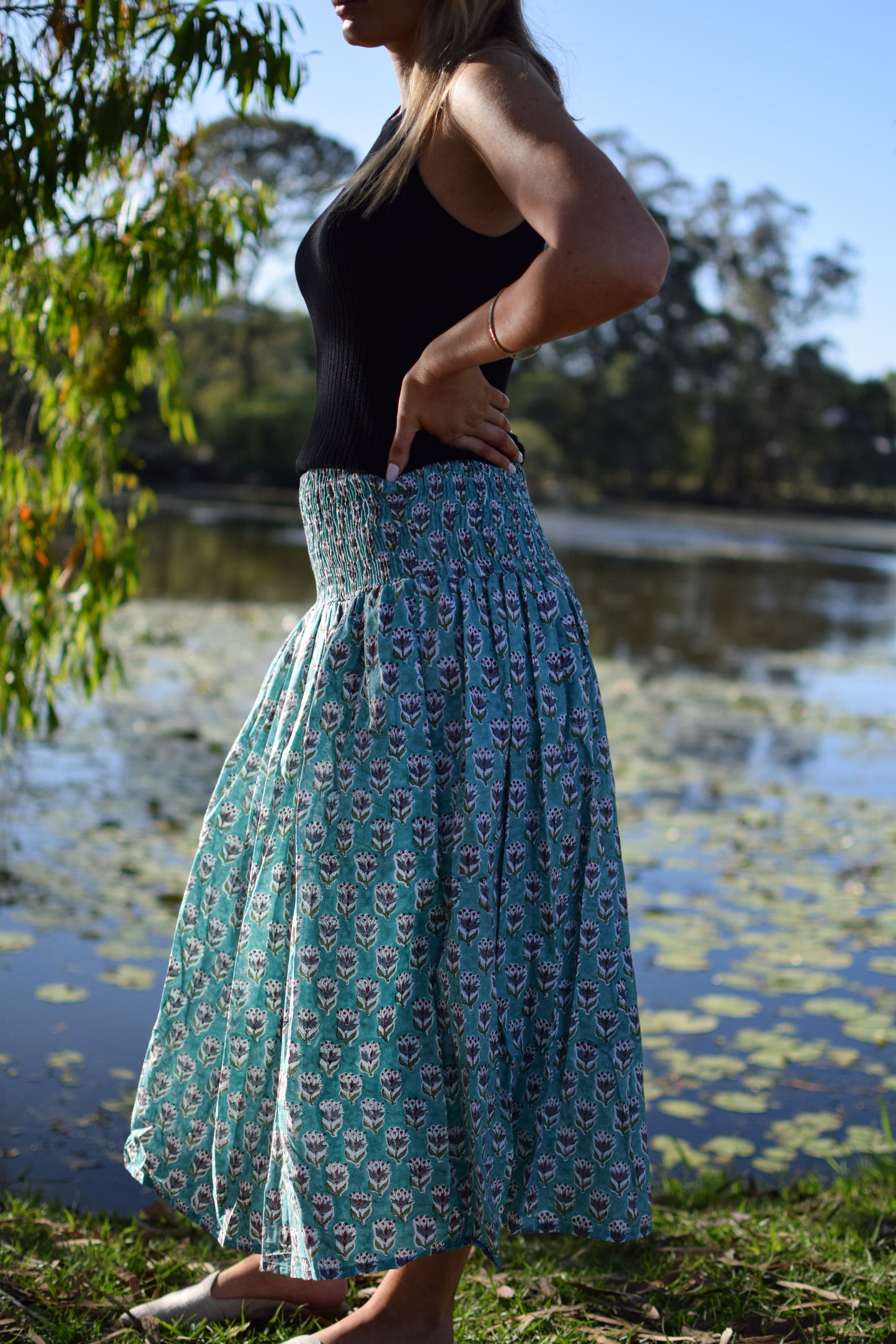 Nomad Skirt Garden Florals