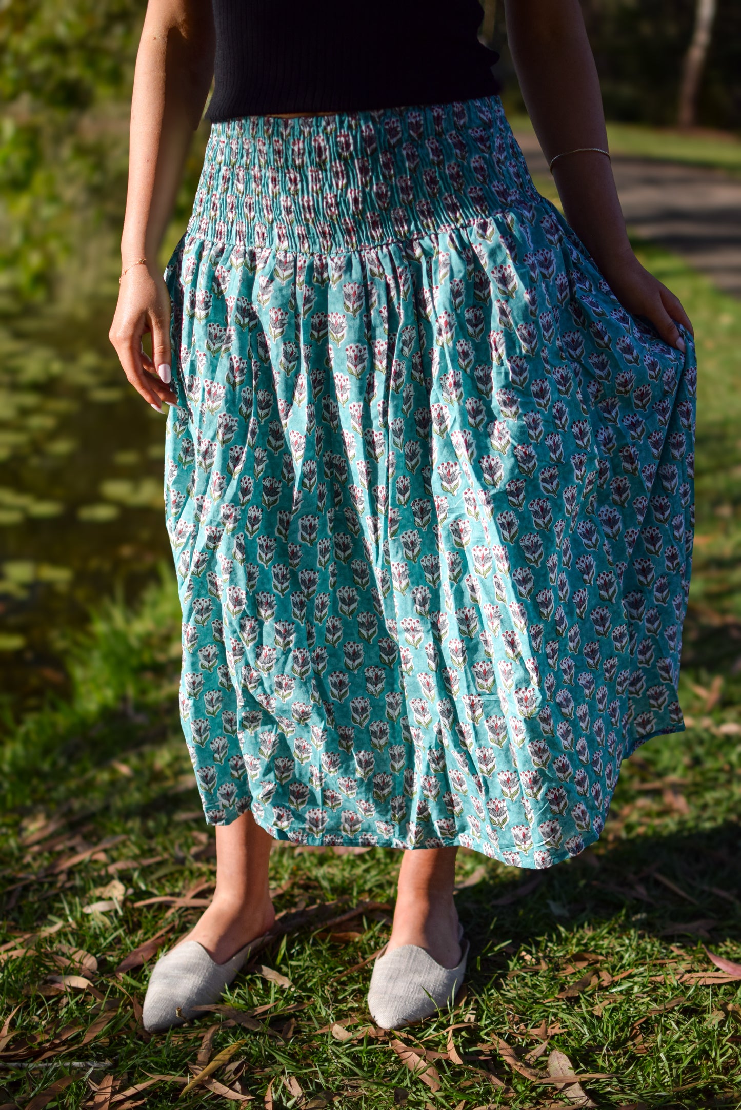 Nomad Skirt Garden Florals