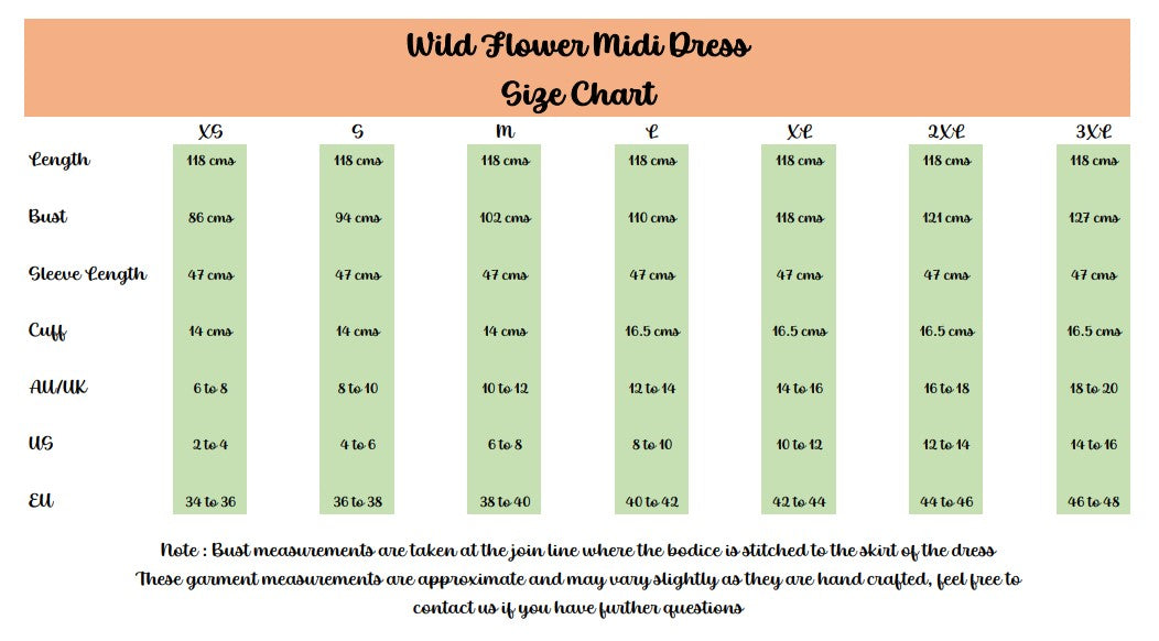 Wild Flower - Midi Dress